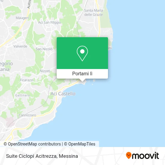 Mappa Suite Ciclopi Acitrezza