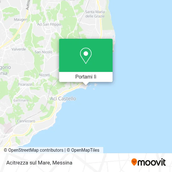 Mappa Acitrezza sul Mare