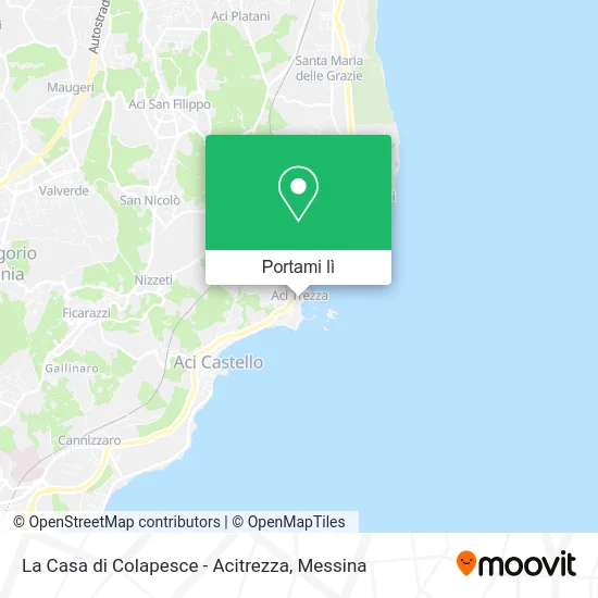 Mappa La Casa di Colapesce - Acitrezza