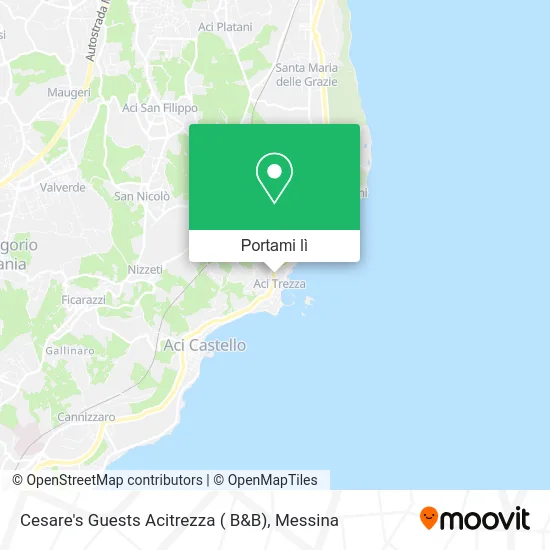 Mappa Cesare's Guests Acitrezza ( B&B)