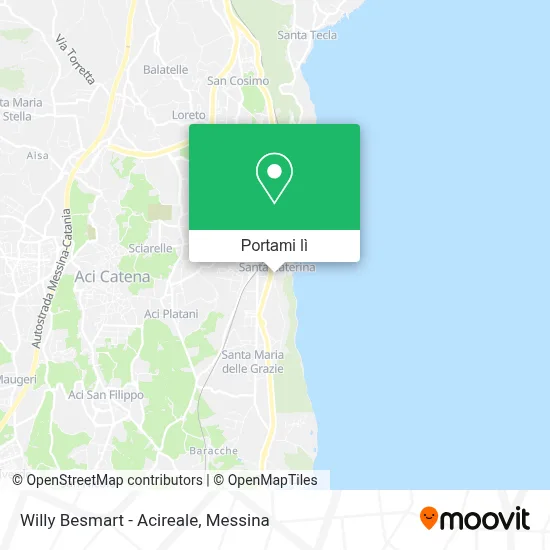 Mappa Willy Besmart - Acireale