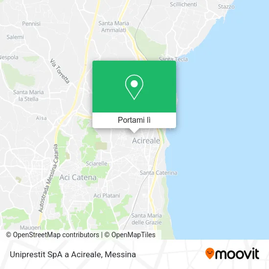 Mappa Uniprestit SpA a Acireale