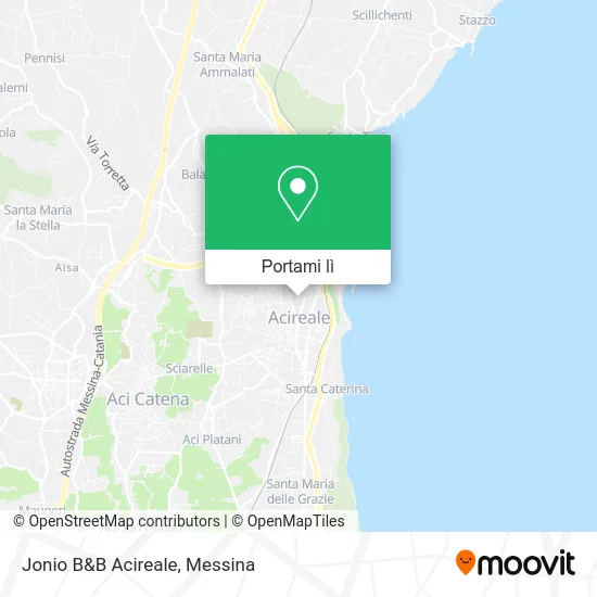 Mappa Jonio B&B Acireale
