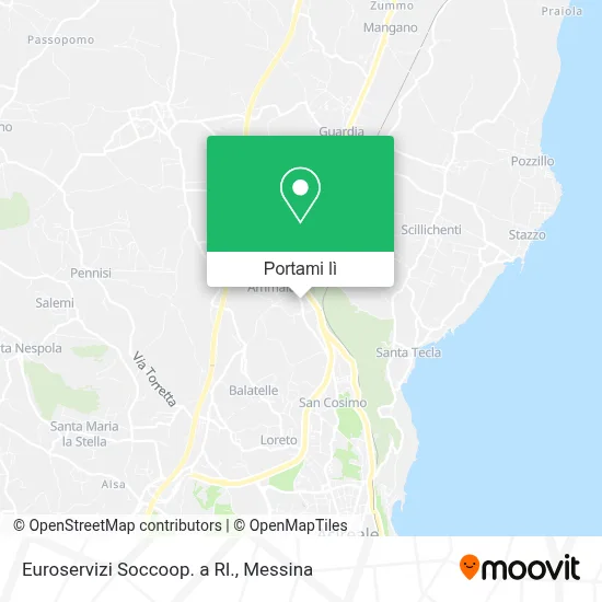 Mappa Euroservizi Soccoop. a Rl.