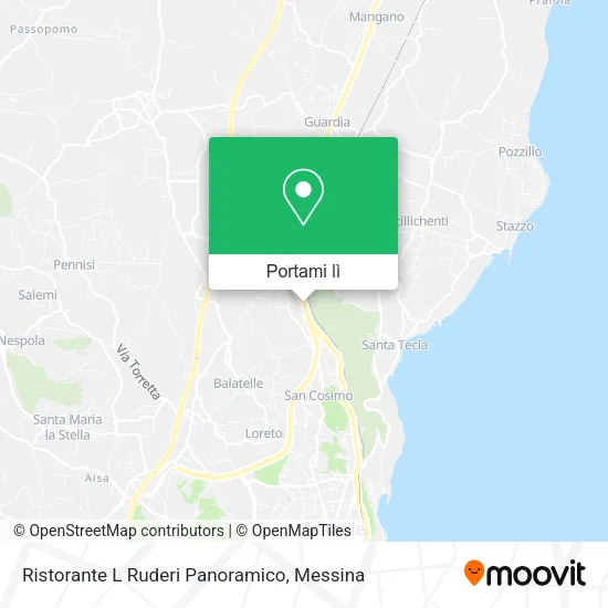 Mappa Ristorante L Ruderi Panoramico