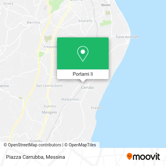 Mappa Piazza Carrubba