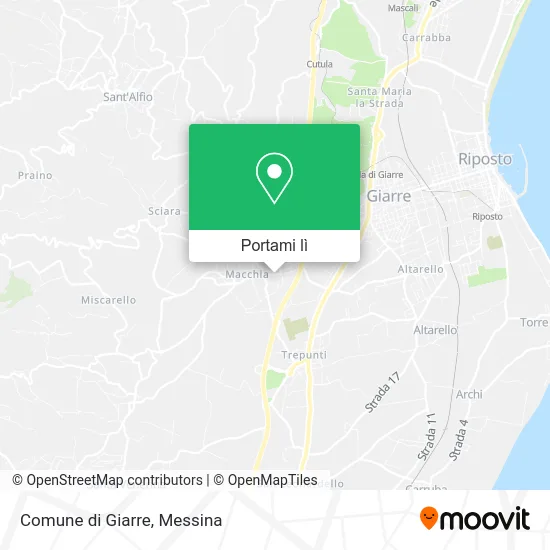 Mappa Comune di Giarre