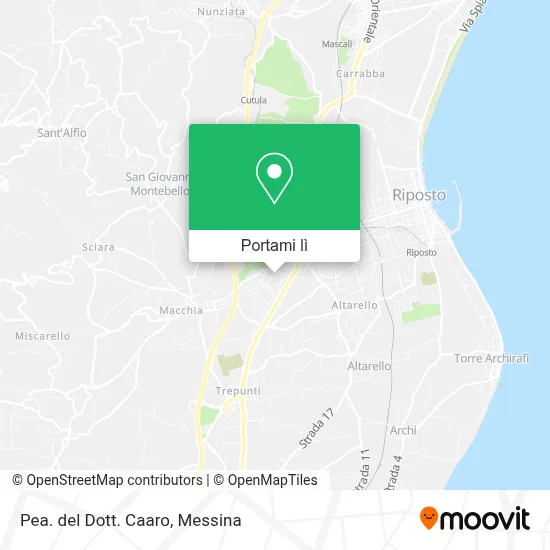 Mappa Pea. del Dott. Caaro