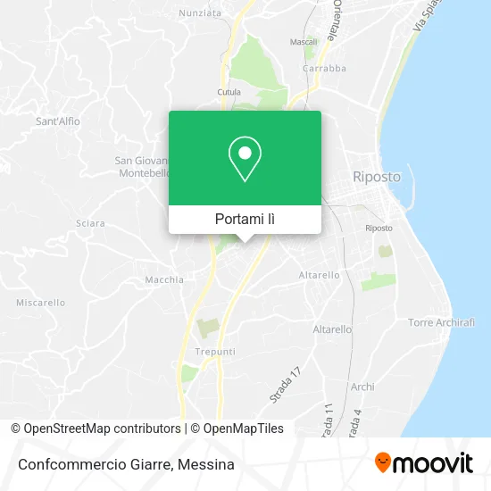 Mappa Confcommercio Giarre
