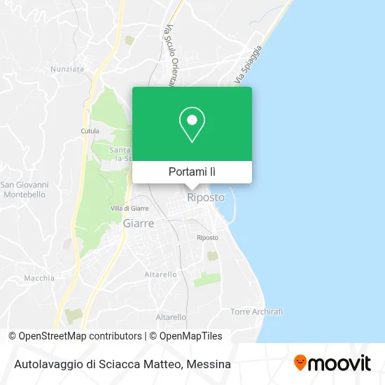 Mappa Autolavaggio di Sciacca Matteo