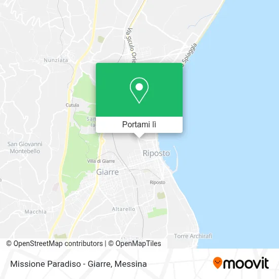 Mappa Missione Paradiso - Giarre