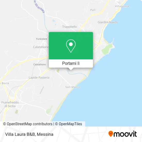 Mappa Villa Laura B&B