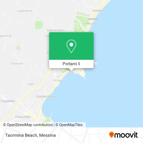 Mappa Taormina Beach