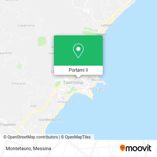 Mappa Montetauro