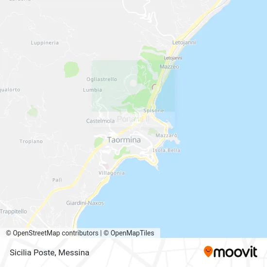 Mappa Sicilia Poste