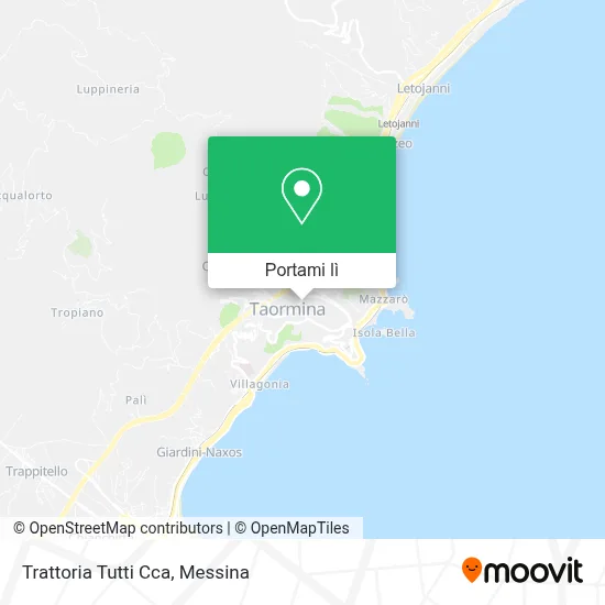 Mappa Trattoria Tutti Cca