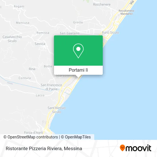 Mappa Ristorante Pizzeria Riviera
