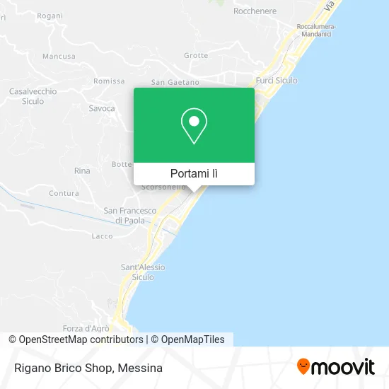 Mappa Rigano Brico Shop