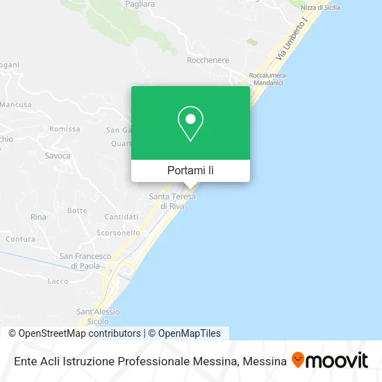 Mappa Ente Acli Istruzione Professionale Messina