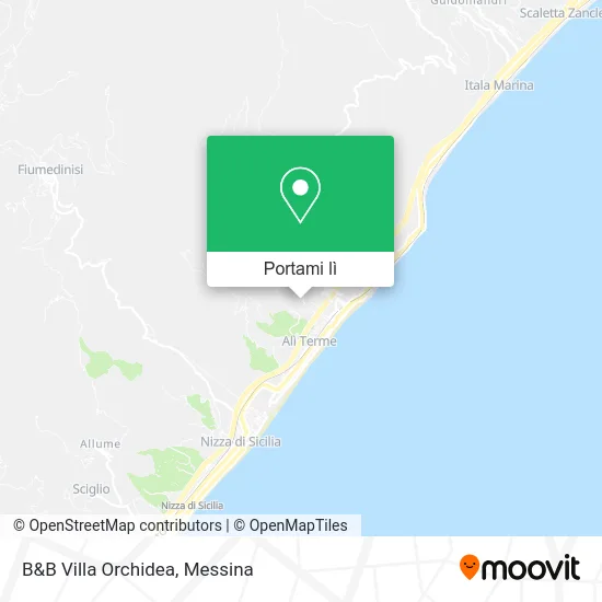 Mappa B&B Villa Orchidea