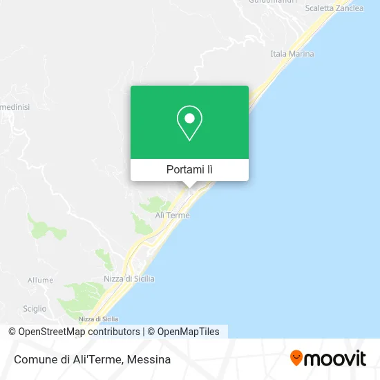 Mappa Comune di Ali'Terme