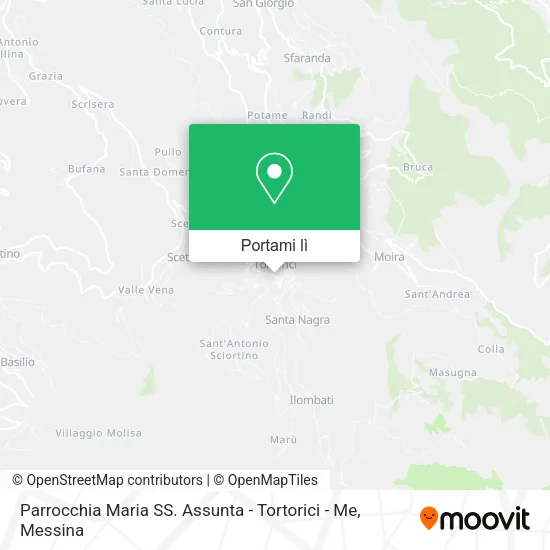 Mappa Parrocchia Maria SS. Assunta - Tortorici - Me