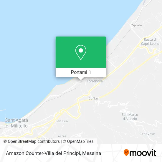 Mappa Amazon Counter-Villa dei Principi
