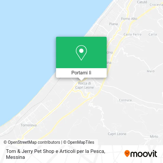 Mappa Tom & Jerry Pet Shop e Articoli per la Pesca