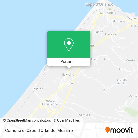 Mappa Comune di Capo d'Orlando