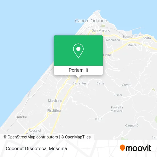 Mappa Coconut Discoteca