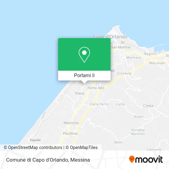 Mappa Comune di Capo d'Orlando