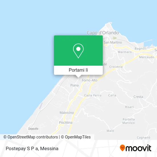 Mappa Postepay S P a