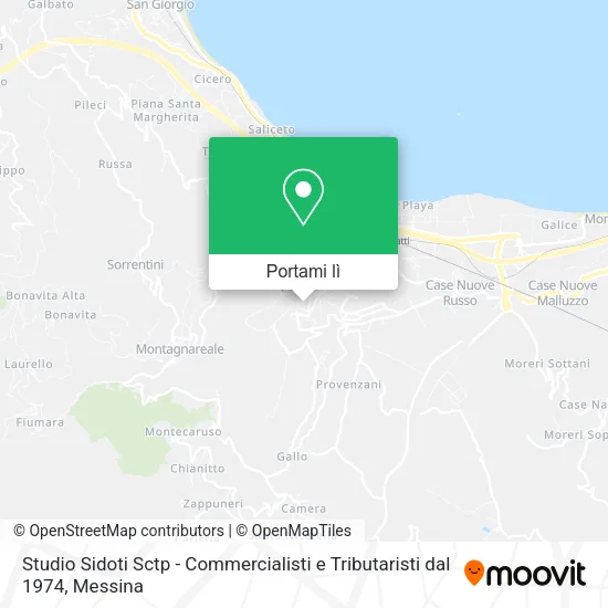 Mappa Studio Sidoti Sctp - Commercialisti e Tributaristi dal 1974