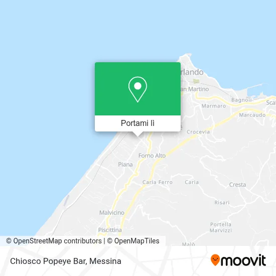 Mappa Chiosco Popeye Bar