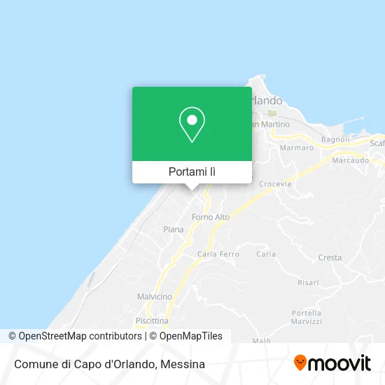 Mappa Comune di Capo d'Orlando