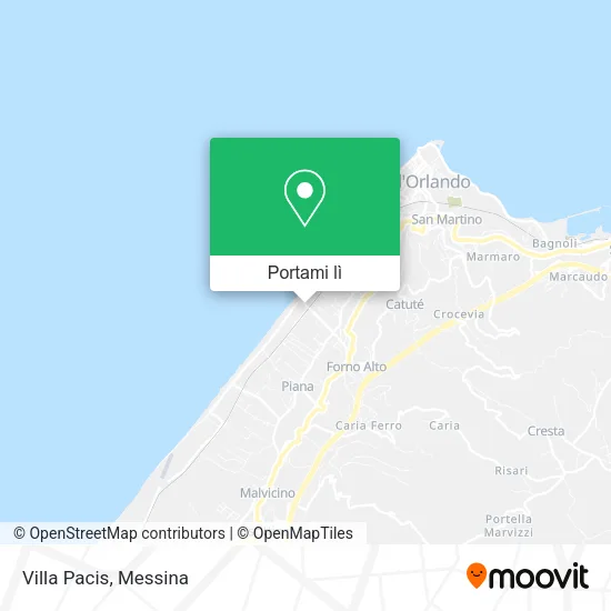 Mappa Villa Pacis