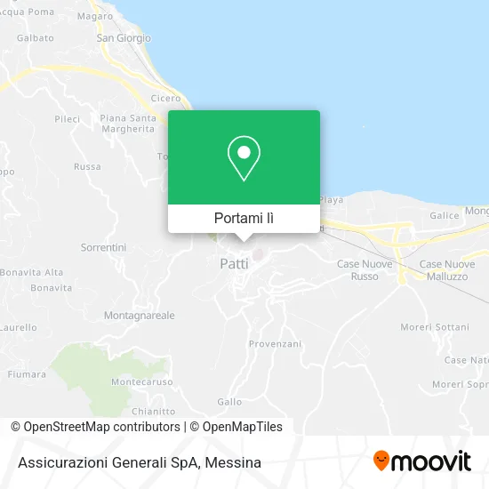 Mappa Assicurazioni Generali SpA