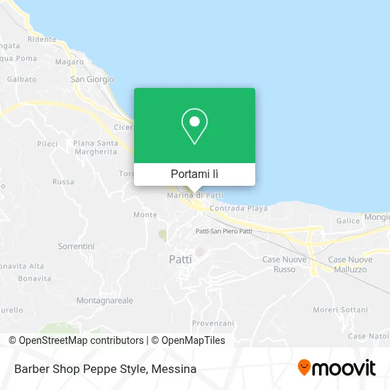 Mappa Barber Shop Peppe Style