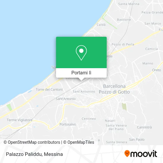 Mappa Palazzo Paliddu