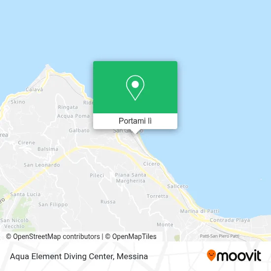 Mappa Aqua Element Diving Center
