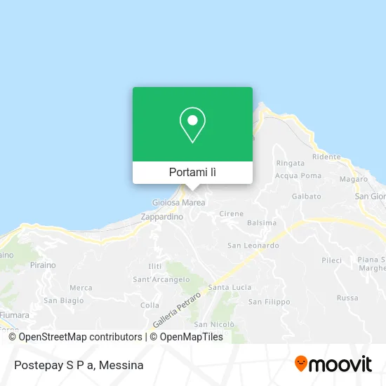Mappa Postepay S P a
