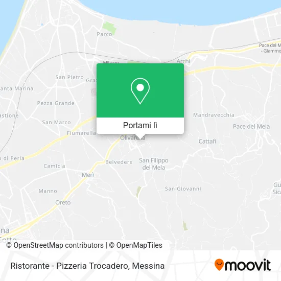 Mappa Ristorante - Pizzeria Trocadero