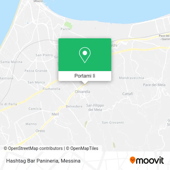 Mappa Hashtag Bar Panineria