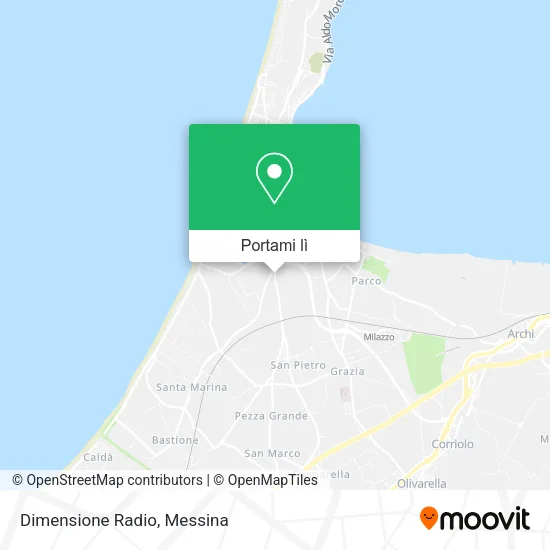 Mappa Dimensione Radio