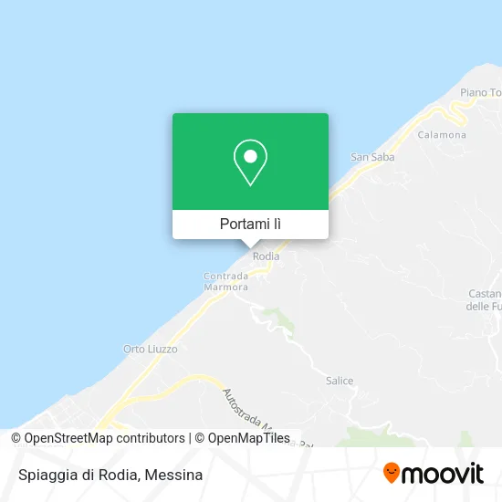 Mappa Spiaggia di Rodia