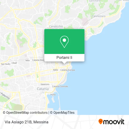 Mappa Via Asiago  21B