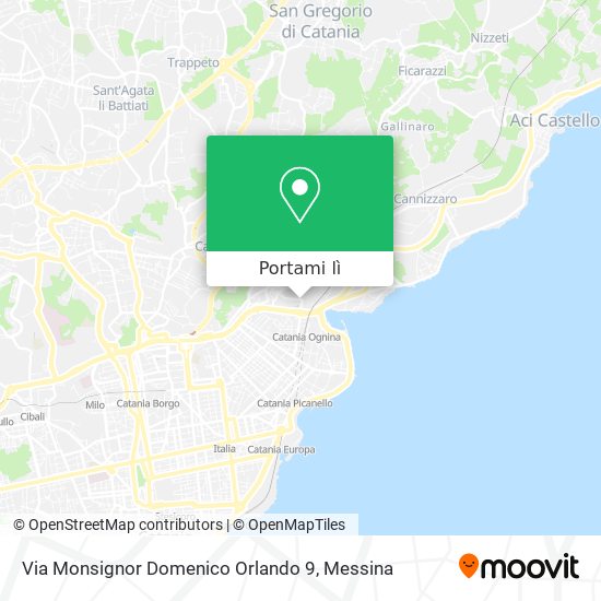 Mappa Via Monsignor Domenico Orlando 9
