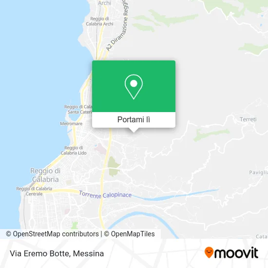 Mappa Via Eremo Botte