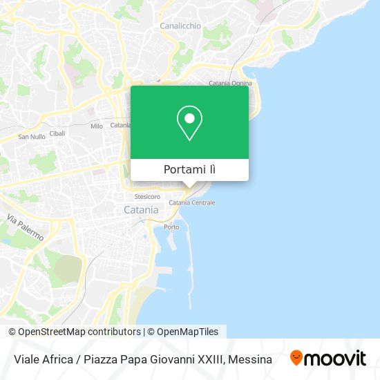 Mappa Viale Africa / Piazza Papa Giovanni XXIII