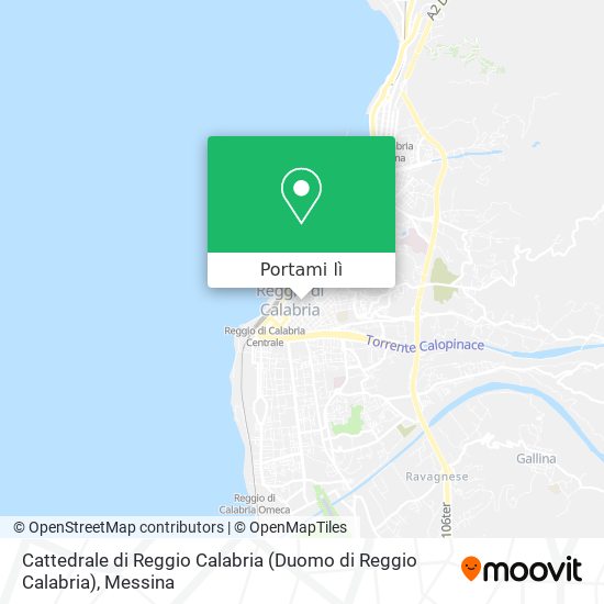 Mappa Cattedrale di Reggio Calabria